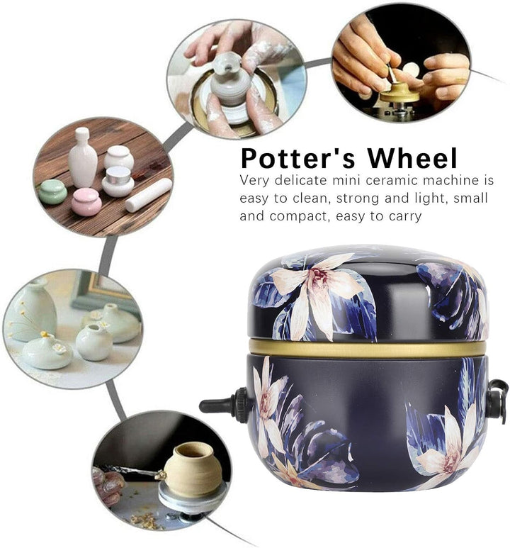Töpferscheibenmaschine | Elektrische Keramik Maschine | Mini Pottery Wheel für Erwachsene/Kinder/Anf