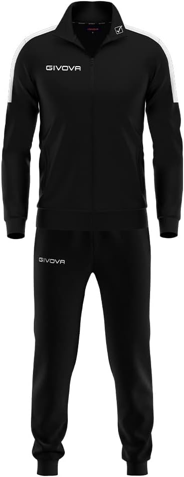 Givova Tr033 Jumpsuit 7 Jahre Schwarz / Weiss, 7 Jahre Schwarz / Weiss