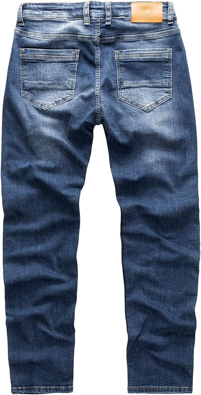 Indumentum Jeans Herren Slim Fit Hose Stretch 29W / 30L Blau - Is-300, 29W / 30L Blau - Is-300