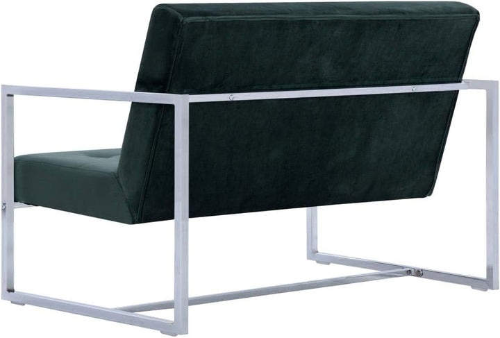 Tidyard 2-Sitzer-Sofa mit Armlehnen Sessel Loungesofa Wohnzimmersofa Sofagarnitur Couchgarnitur Holz