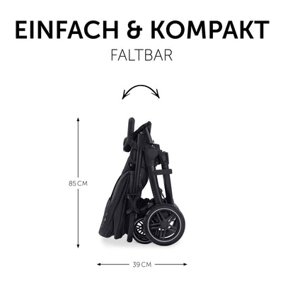 Hauck Kinderwagen 2 in 1 Saturn R Duoset mit Babywanne, Buggy bis 25 kg, Beindecke, Wendbarer Sitz m