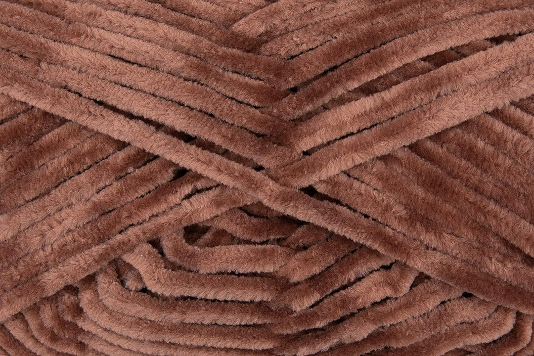 Gründl Funny uni Strick- & Häkelgarn (samtartiges Chenille-Garn aus 100% Polyester, 100 g / 120 m, N