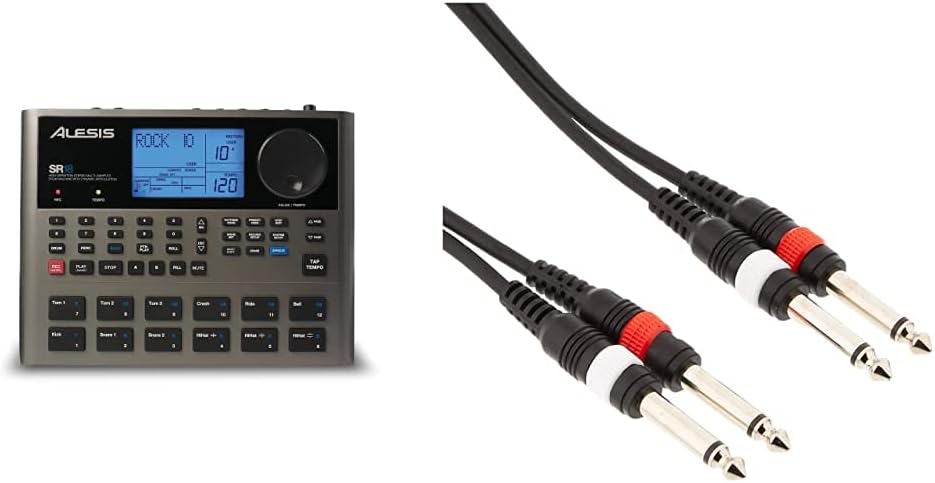 Alesis SR18 - Portables Drum Machine mit Effekten, 175 Preset Patterns und 32MB Samplespeicher & Ada