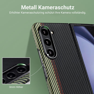 pitaka Ultradünne Hülle für Samsung Galaxy Z Fold 5 Leichte Handyhülle aus 600D Aramidfaser Kratzfes
