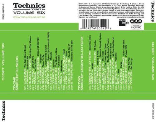Technics DJ Set Vol. 6, Audio-CD