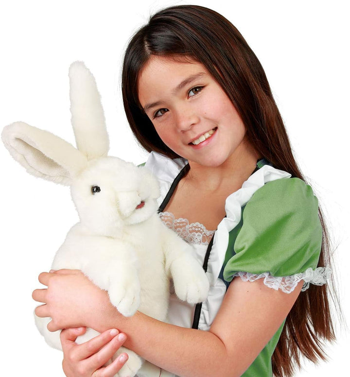Folkmanis Standing Rabbit Hand Puppet (White)