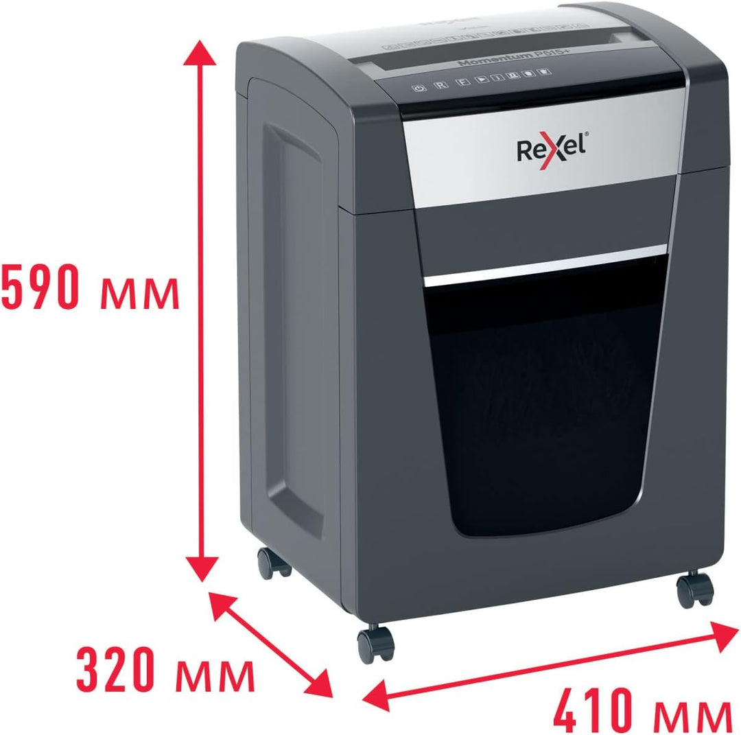 Rexel Aktenvernichter Momentum Extra P515+, Mikroschnitt, 17-15 Blatt A4 (70-80 g/m²) Kapazität, Sic