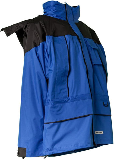 Planam 3130 Wetterjacke, blau/schwarz, S Blau/Schwarz S, Blau/Schwarz S