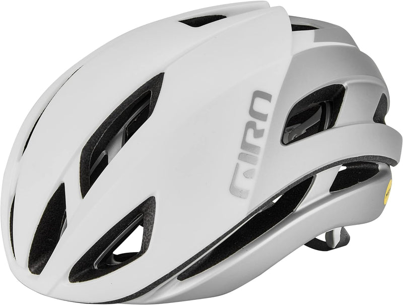 Giro Eclipse Spherical Rennrad Fahrrad Helm matt weiss/silberfarben 2024, S