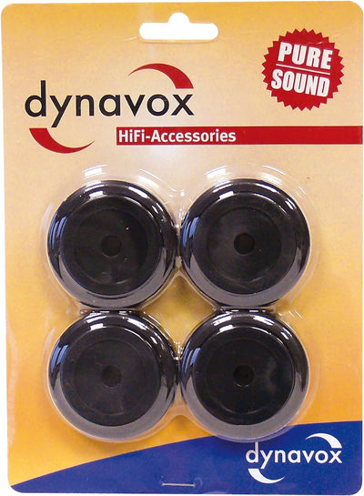 Dynavox Aluminium-Füsse für HiFi-Geräte & Aluminium-Füsse für HiFi-Geräte, 4er-Set, polierte Füsse m