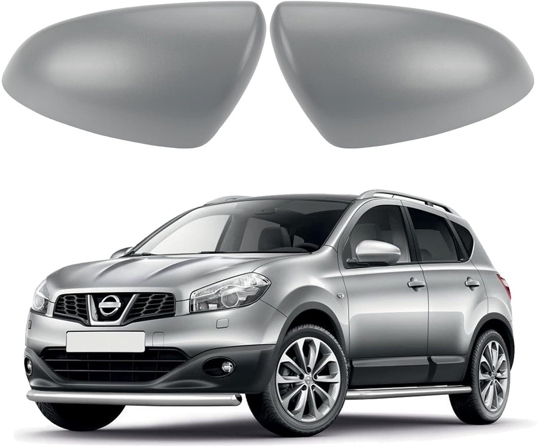 Auto Spiegelkappen, Ersatz für Nissan Qashqai 2007–2014 strukturierte schwarze Aussenspiegelabdeckun
