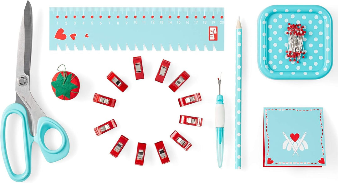 Prym 651222 Love Starter Set Nähen mint Nähset, 25 x 17 x 6,5 cm 25 x 17 x 6,5 cm Mint, 25 x 17 x 6,
