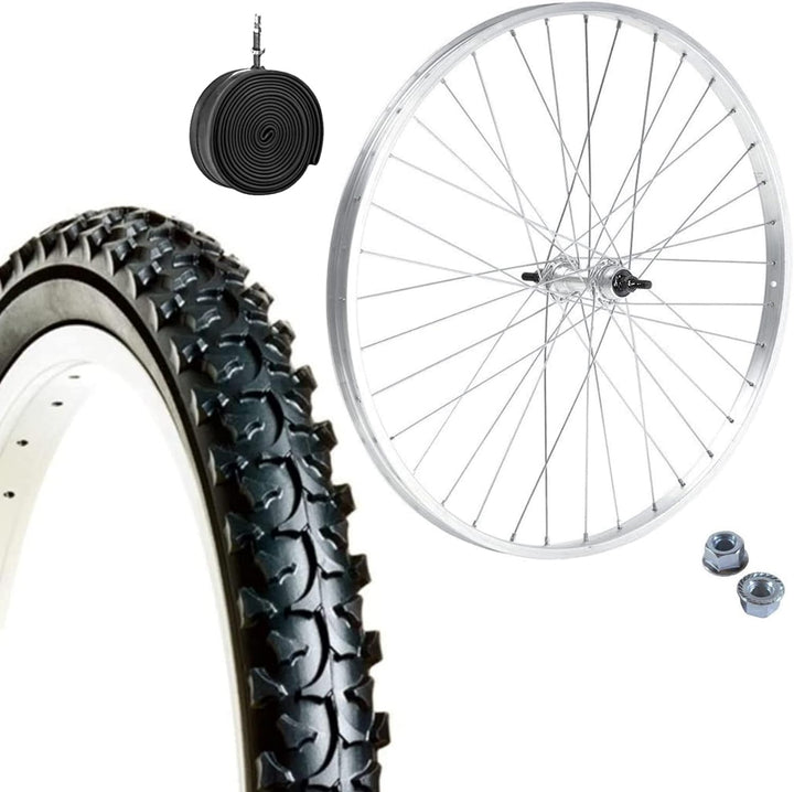 Vorderrad Felge 20 x 1,75 aus Aluminium + MTB Reifen 20 x 1,95 + Schlauch Mountainbike 20 Zoll