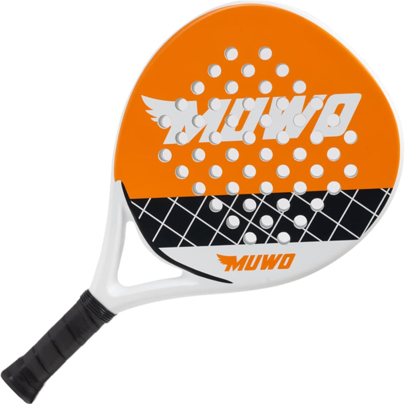 MUWO Sevilla Toledo Salamanca Bilbao Padelschläger für Padel-Tennis. Mit ultraweichem Eva-Kern, Fibe