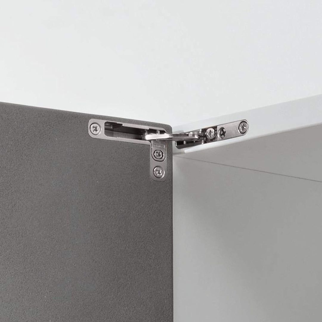 1 Paar Salice AIR Scharnier mit Push Open Funktion 105° Nickel matt zum Einlassen in Front und Korpu