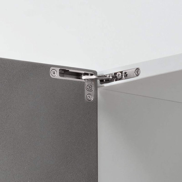 1 Paar Salice AIR Scharnier mit Push Open Funktion 105° Nickel matt zum Einlassen in Front und Korpu