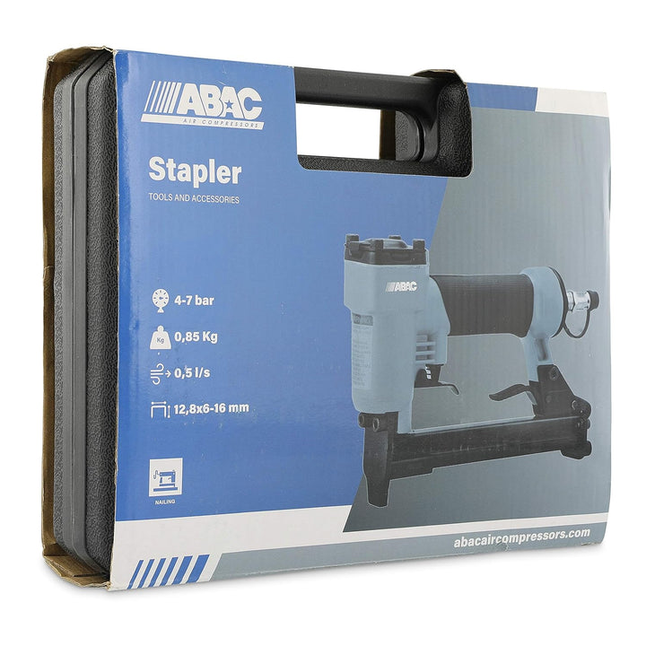 ABAC Druckluft Hefter G-302 - Kunststoffkoffer mit Zubehör (Sechskantschlüssel 3 und 4 mm + Plastikf