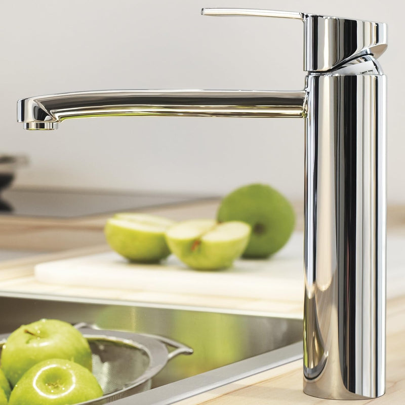 GROHE Eurostyle Cosmopolitan Küchenarmatur, mittelhoher Auslauf, Schwenkbereich 140° 31124002 Chrom