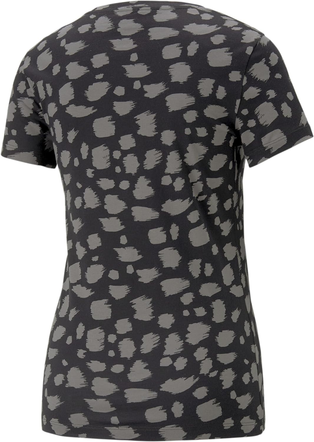 PUMA Damen Essentials+ T-Shirt mit Animal-Print M Schwarz, M Schwarz
