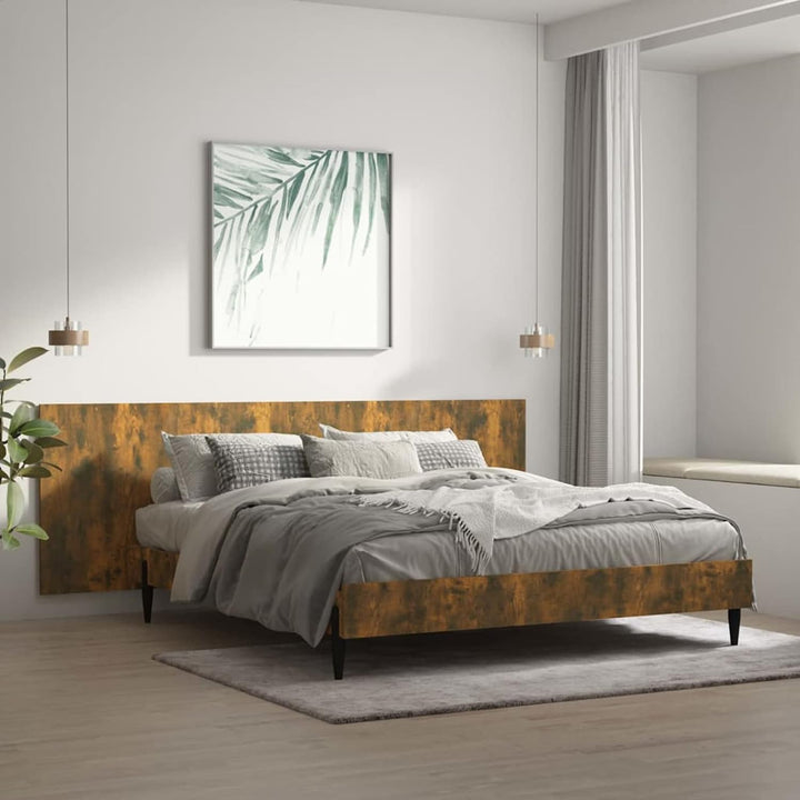Tidyard Bett-Kopfteil Polsterkopfteil Räuchereiche240 x 1,5 x 80 cm (L x B x H) Holzwerkstoff Bett B