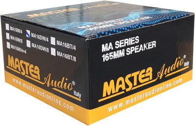 MASTER AUDIO 1 MA16DW/4 MA 16DW/4 Profi-tieftöner 16,5 cm 165 mm 6,5" 150 watt rms und 300 watt max