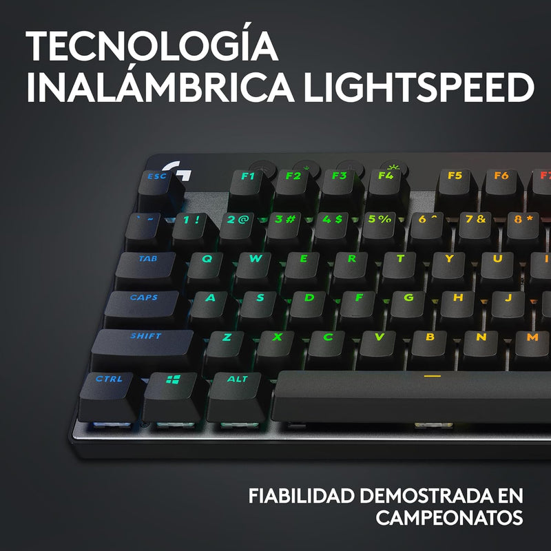 Logitech G Pro X TkL Lightspeed Kabellose Gaming-Tastatur - Schwarz - ESP - Tactile