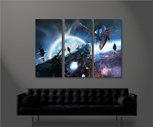 islandburner Bild Bilder auf Leinwand Wars V4 XXL Poster Leinwandbild Wandbild Art up Your Life ®