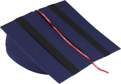 Klein & More Buchstütze Leselotte blau Lesekissen für bequemes Lesen, Baumwolle, L 21cm, B 25cm, Ã˜