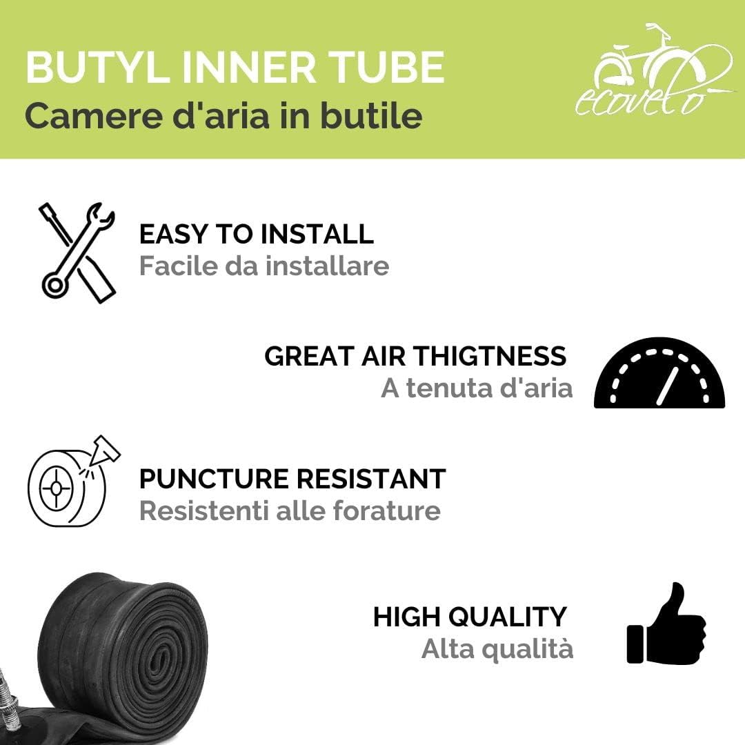 Vorderrad 16 x 1,75 cm aus Aluminium + Abdeckung weiss 16 x 1,75 cm + Luftschlauch für Kinderfahrräd