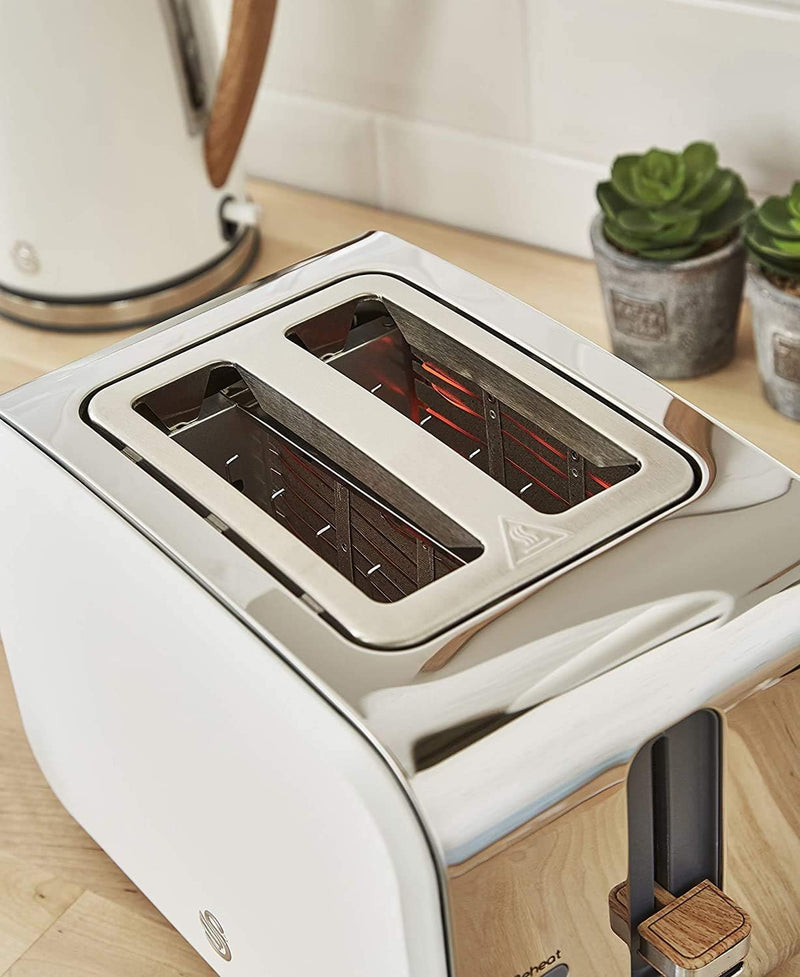 Swan Nordic Digitale Mikrowelle 20 l, 6 Betriebsstufen, 800 W Leistung, 30 Minuten Timer, Weiss matt