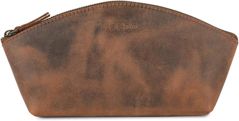 LONDO Handtasche aus echtem Leder, vielseitig einsetzbar, Gondel-Stil, Unisex Cinnamon, Cinnamon