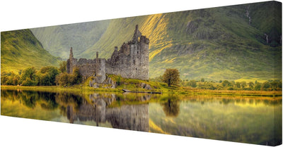 Bilderwelten Leinwandbild - Kilchurn Castle in Schottland - Panorama Quer, 40cm x 120cm, 40cm x 120c