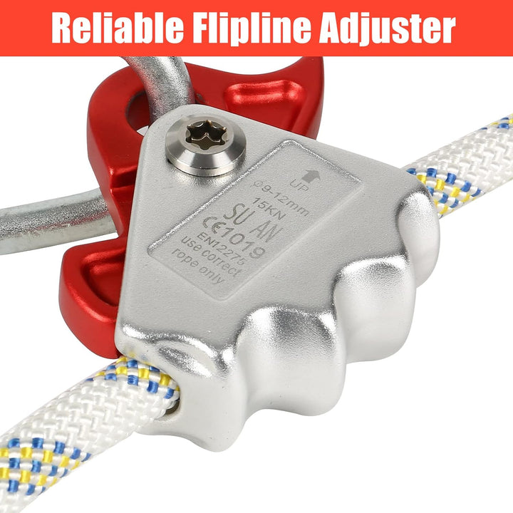 MENAYODA Verstellbare Positionierungsseil, Halteseil mit Seilkürzer PROT-3, Safety Absturzsicherung