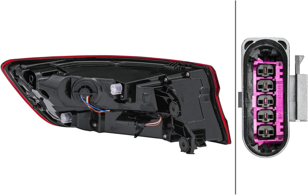 HELLA 2SD 012 246-181 Heckleuchte - LED - äusserer Teil - rechts - für u.a. Audi A4 (8W2, 8WC, B9),
