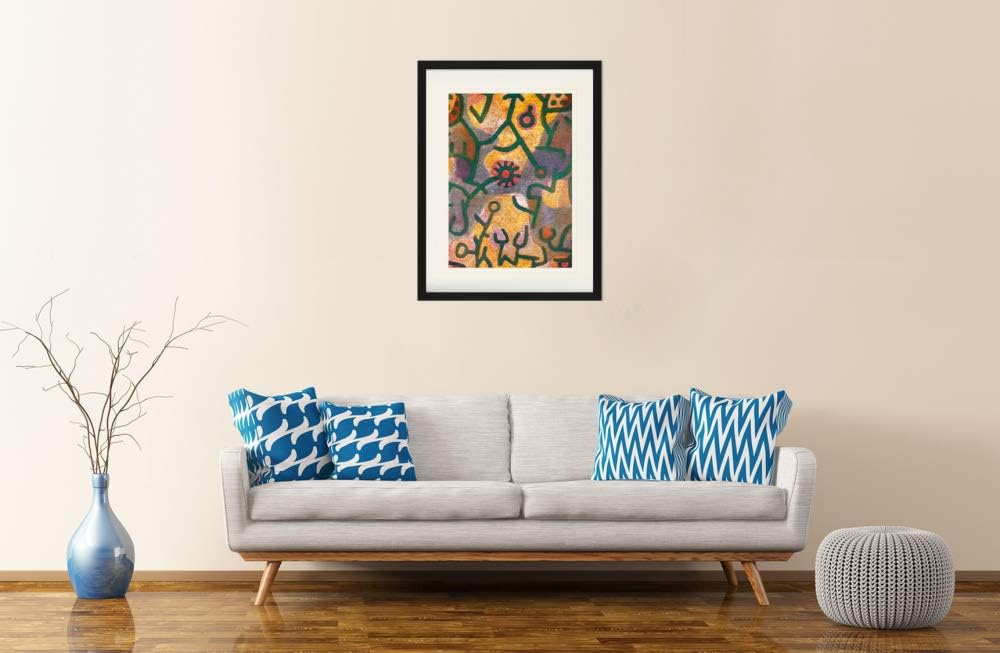 1art1 Paul Klee Poster Flora Am Felsen, 1940 Gerahmtes Bild Mit Edlem Passepartout | Wand-Bilder | I