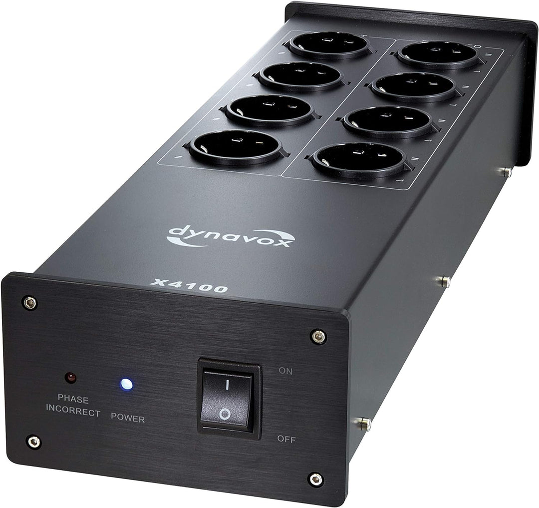 Dynavox 207410 HiFi-Steckdosenleiste Schwarz & Oehlbach Phaser - Hochwertiger Phasendetektor - Einfa