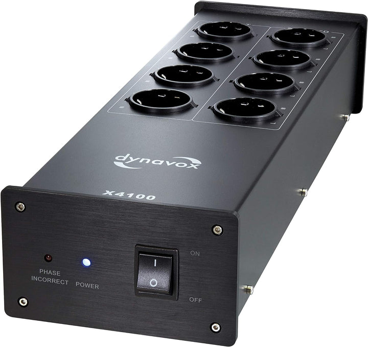 Dynavox 207410 HiFi-Steckdosenleiste Schwarz & Oehlbach Phaser - Hochwertiger Phasendetektor - Einfa