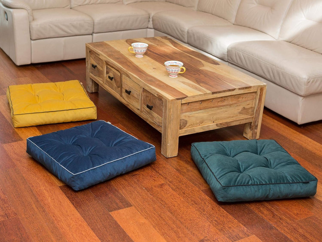 PillowPrim Bodenkissen Kissen im japanischen Stil, Meditationskissen, Yogakissen rundes Sitzkissen 5