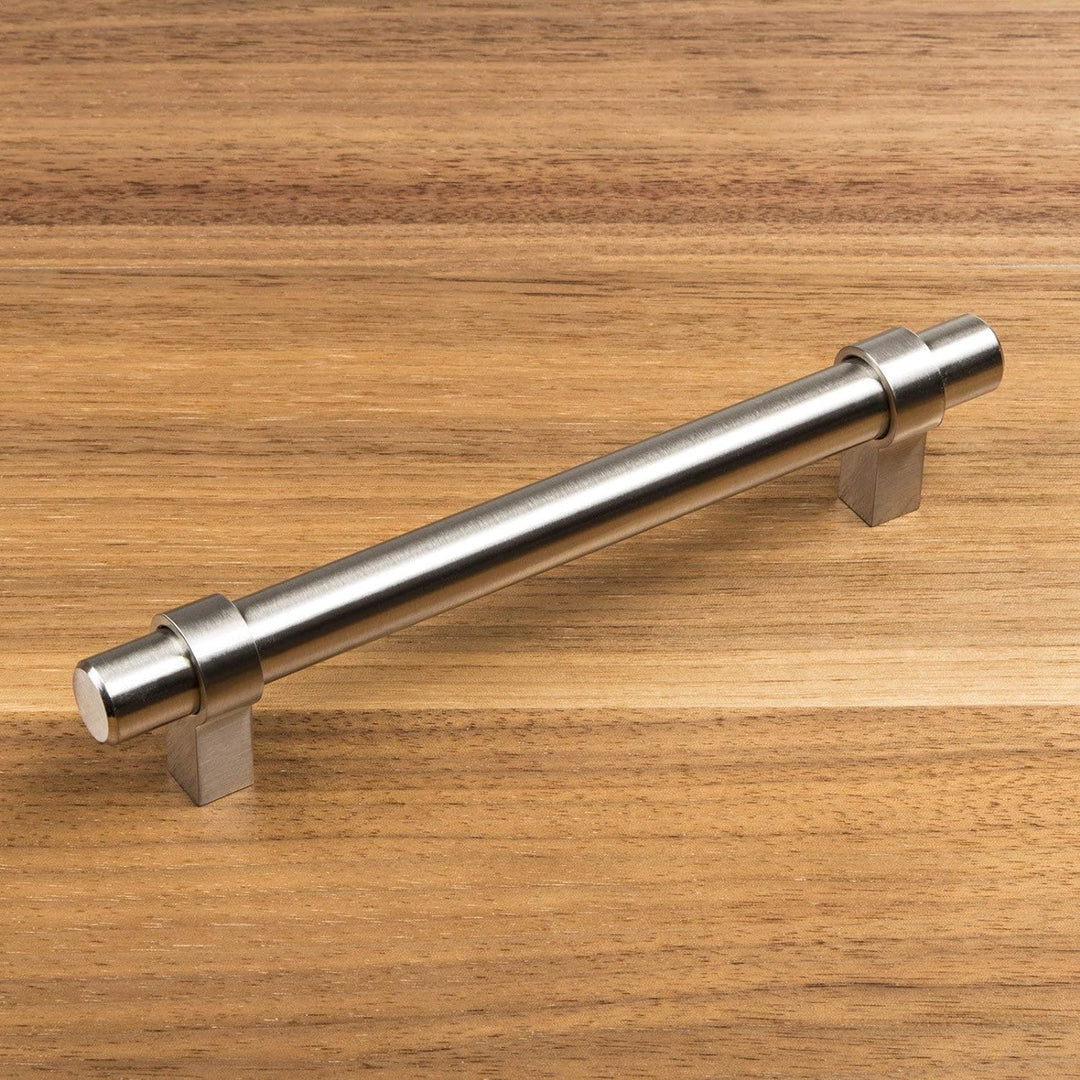 10 x SO-TECH® Relinggriff Schrankgriff G20 Edelstahloptik Ø 14 mm BA 128 mm (lieferbar 96 – 1090mm)
