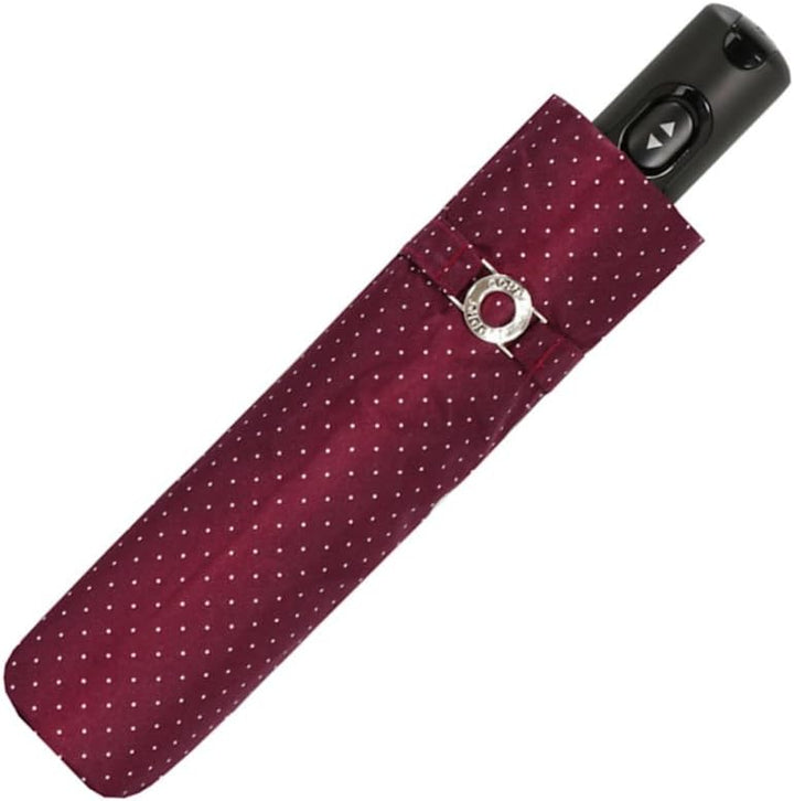 doppler Regenschirm Taschenschirm Chic Magic Carbonsteel Duomatic sturmsicher bis 100km/h dots Punkt