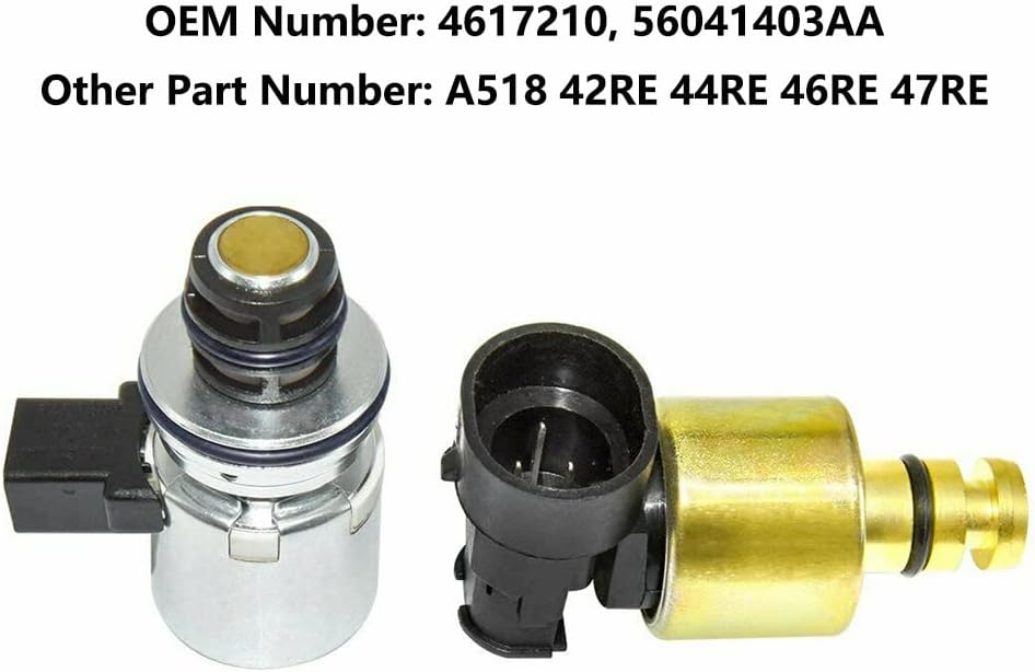 Riloer Transmission Pressure Sensor & Governing Pressure Solenoid Kit, 4617210 56041403AA A518 42RE