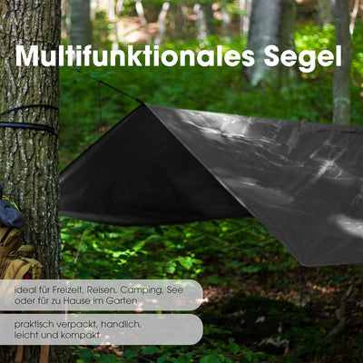 CelinaSun Sonnensegel PES UPF 50+ Outdoor Rechteck 3 x 4m grün Sonnendach Backpacking Zeltplane Ultr