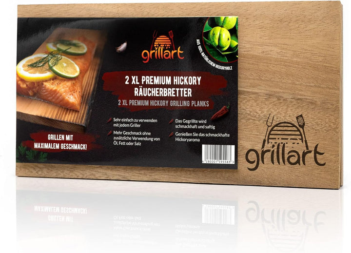 grillart Räucherbretter (Hickory - 2er Set), Hickory - 2er Set