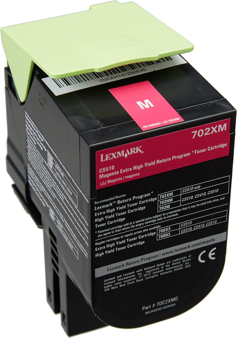 Lexmark 70C2XM0 High Capacity Return Program Toner Cartridge, magenta