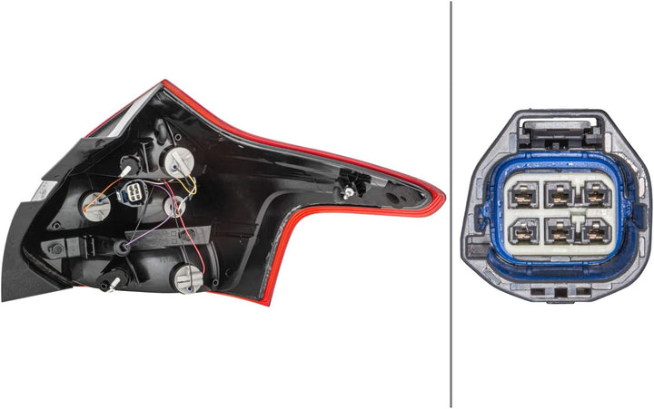 HELLA 2VP 354 995-071 Heckleuchte - LED - links - für u.a. Ford Focus Iii, Links