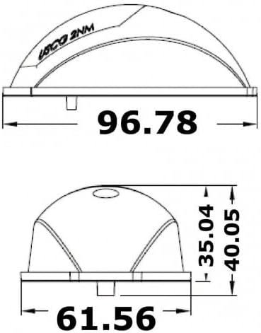 Osculati 11.039.21 EVOLED Navigationslichter mit Energiesparenden, Silber, Grösse 112.5