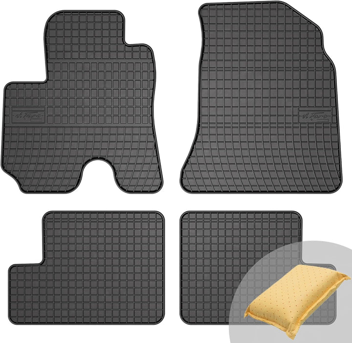 FROGUM EL Toro Gummimatten Ganzjähriges-Set von Autofussmatte Auto Fussmatten für Toyota RAV4 II 200