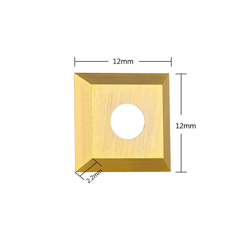 SpeTool 10pcs 12 MM x 12 MM x 2.2 MM Carbide Insert mit ATS-Beschichtung Replacement for Insert Rout