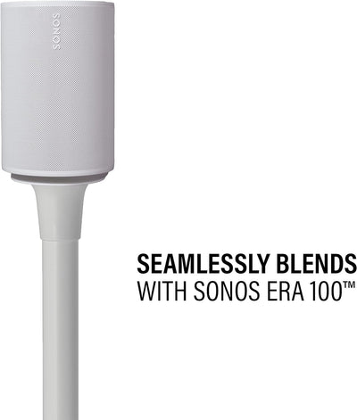 Sanus Lautsprecherständer mit Fester Höhe für Sonos Era 100 Single WSSE11 weiss, weiss