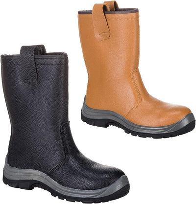 Portwest Steelite Rigger Sicherheitsstiefel S1P CI, Grösse: 38, Farbe: Schwarz, FW12BKR38 38 EU Schw